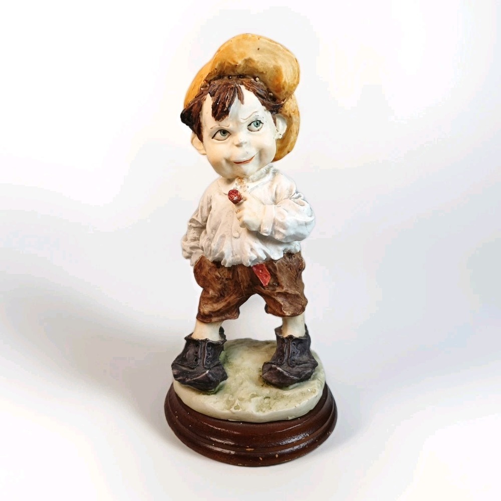 Giuseppe Armani Figurine Naughty Boy Smoking With Cigar Retired Gulliver's